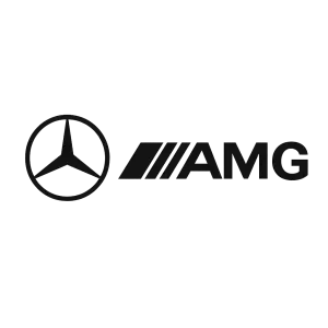 Mercedes černé logo i s AMG