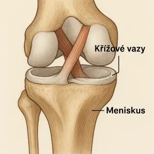 Křížové vazy a meniskus