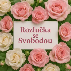 Bílo růžové růžičky ,Napiš Rozlučka se Svobodou