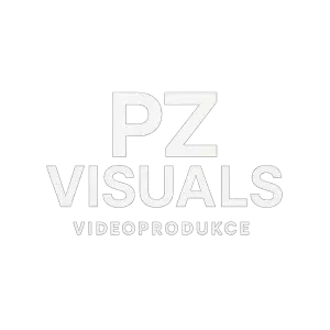 Vytvoř mi logo mé firmy PZ Visuals. Jen text.Zaměřujeme se na videoprodukci. Natáčíme filmy, videa, svatby, reality apod
