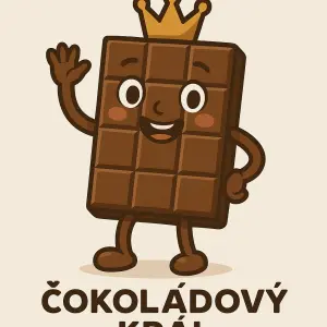 Chci postavu tabulku čokolády aby měla ruce i nohy na hlavě jako že korunku a pod tělem napsaný čokoládový.král