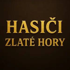 Zlatý nápis Hasiči Zlaté Hory