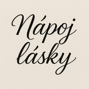 ručně psaný krasoisně nápis slova pod sebou: nápoj lásky