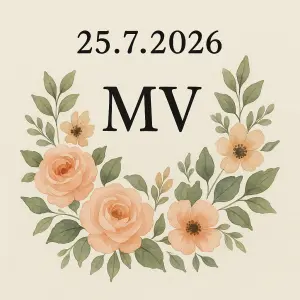 Datum 25.7.2026, inicialy MV,