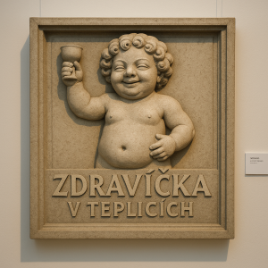 Vytvoř mi obrázek znaků zdravíčka v Teplicích v galerii