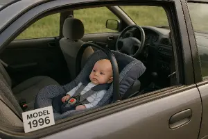 Model 1996. Najeto 30 let. Nová výbava: dětská autosedačka s nejmenším spolujezdcem