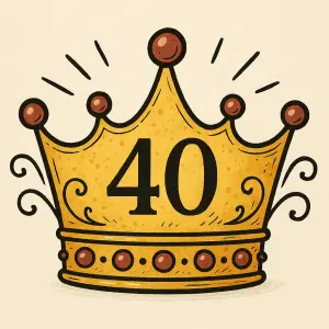 CHTĚLA BYCH KORUNKU PRO KRÁLOVNU VE KTERÉ BUDE ČÍSLO 40, NECHCI FOTKU ALE KRESLENÝ OBRÁZEK