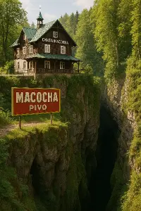 Chata Macocha propast Macocha Pivo