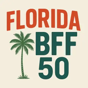 Malá palma a zatím nápis FLORIDA BFF 50