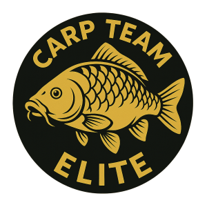 Carp team elity znak at to je zlata ryby jako logo