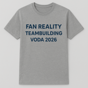 Tricko na teambiilding realitni kancelare Fan Reality voda 2026