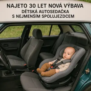 Model 1996 Najeto 30 let Nová výbava: dětská autosedačka s nejmenším spolujezdcem