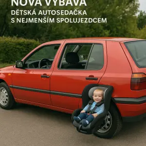 Model 1996 Najeto 30 let Nová výbava: dětská autosedačka s nejmenším spolujezdcem