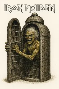 Iron maiden obrázek světlý pozadí
