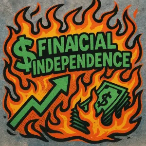 Graffiti style - fire movement (financial independence) theme picture
