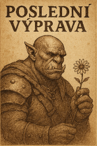 ork s kytkou v ruce, nahoře napis Poslední výprava