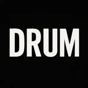 Text bílý “Drum
