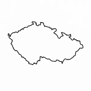 Obrys mapy ČR