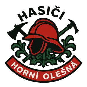 Logo hasiči Horní Olešná černo zeleno červené