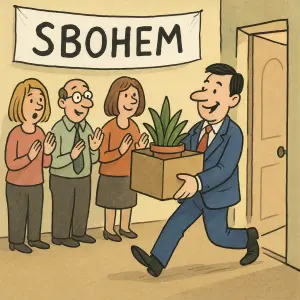 odchod z kolektivu vtipne