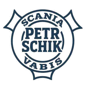 Napis Petr Schik v logu scania vabis