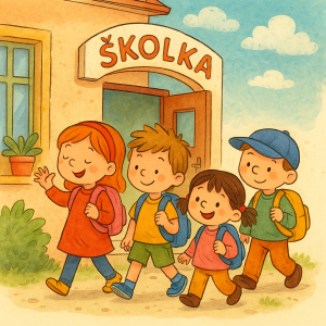 děti, které odchází ze školky, spíše keslené
