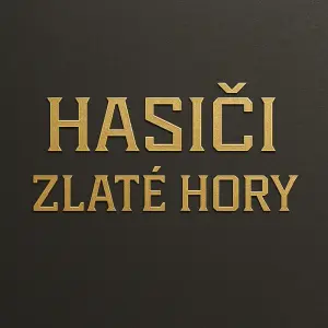 Napsat zlatým hranatým písmem nápis Hasiči Zlaté Hory