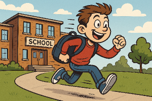 jak student peláší ze školy