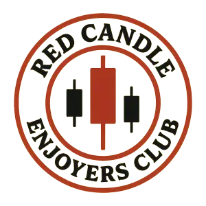 Udělej mi logo pro firmu inspirovanou stock marketem - Red Candle Enjoyers Club