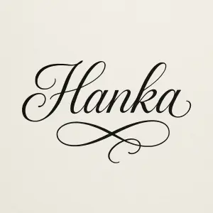 Napiš mi krásným písmem jméno Hanka.