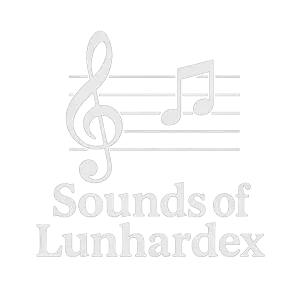 hudebni logo s napisem Sounds of Lunhardex