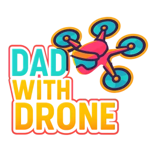 Logo Dad with drone DWD a nějaký výrazný barevný návrh jaký používají piloti fpv dronů