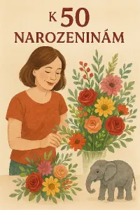 K 50 narozeninám, ráda aranžuje květiny a má v oblibě slony