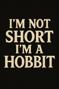 I’m not short I’m a Hobbit