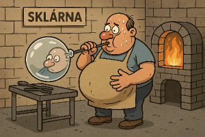 Něco srandovního ohledně sklárny
