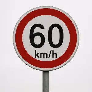 značka maximální rychlost 60km/h