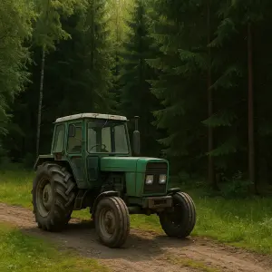 Traktor u lesa