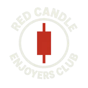 Udělej mi logo pro firmu inspirovanou stock marketem - Red Candle Enjoyers Club