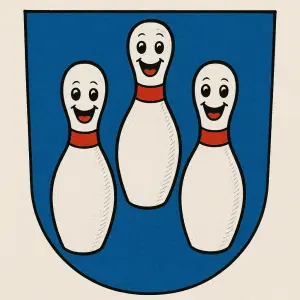 kuželky. erb horka nad moravou. vesele
