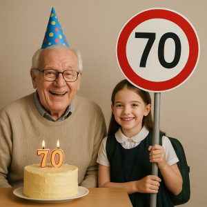 Oslavenec má 70 let, žačka přikázané rychlosti