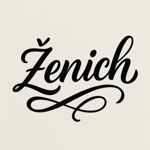 Hezký designový nápis ženich