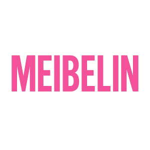 logo týmu meibelin, pouze text, růžová barva,
