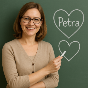 Učitelka srdce a jméno Petra