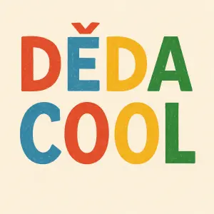 Dětské kapitálky nápis "děda cool"
