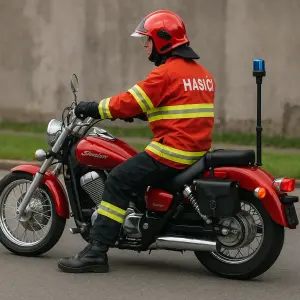 Hasič na Honda shadow