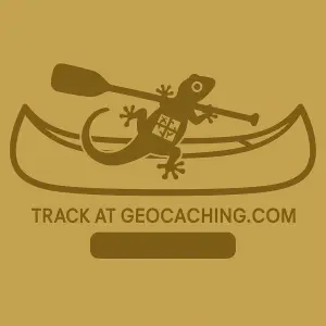 obrazek jednobarevny - jesterka z geokeschingu s moznosti treckovaciho cisla kanoe -