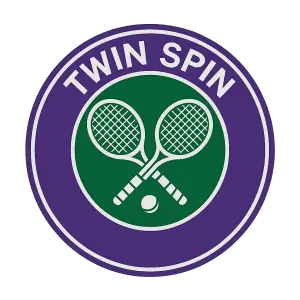 Logo ve stylu Wimbledonského loga, ale do vrchní části udělat název Twin Spin