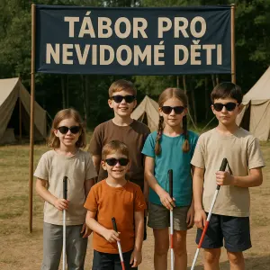 Tábor pro nevidomé děti