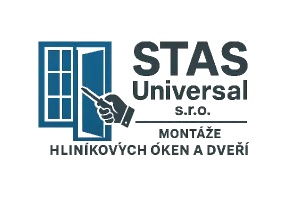 Udělej mi logo na název firmy STAS Universal s.r.o. téma montáže hliníkových oken a dveří