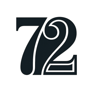 72 cislo ve stylu toho loga co je na obrazku